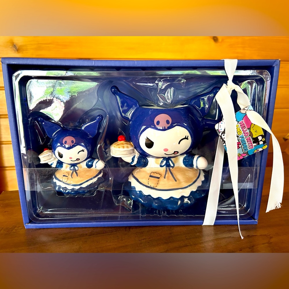 Kuromi X Blue Sky Clayworks Hand Painted Mug & Figurine Set